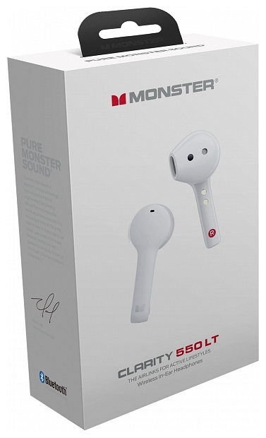 Цена Наушники MONSTER Clarity 550 LT Earphone (White) MH21904(W)