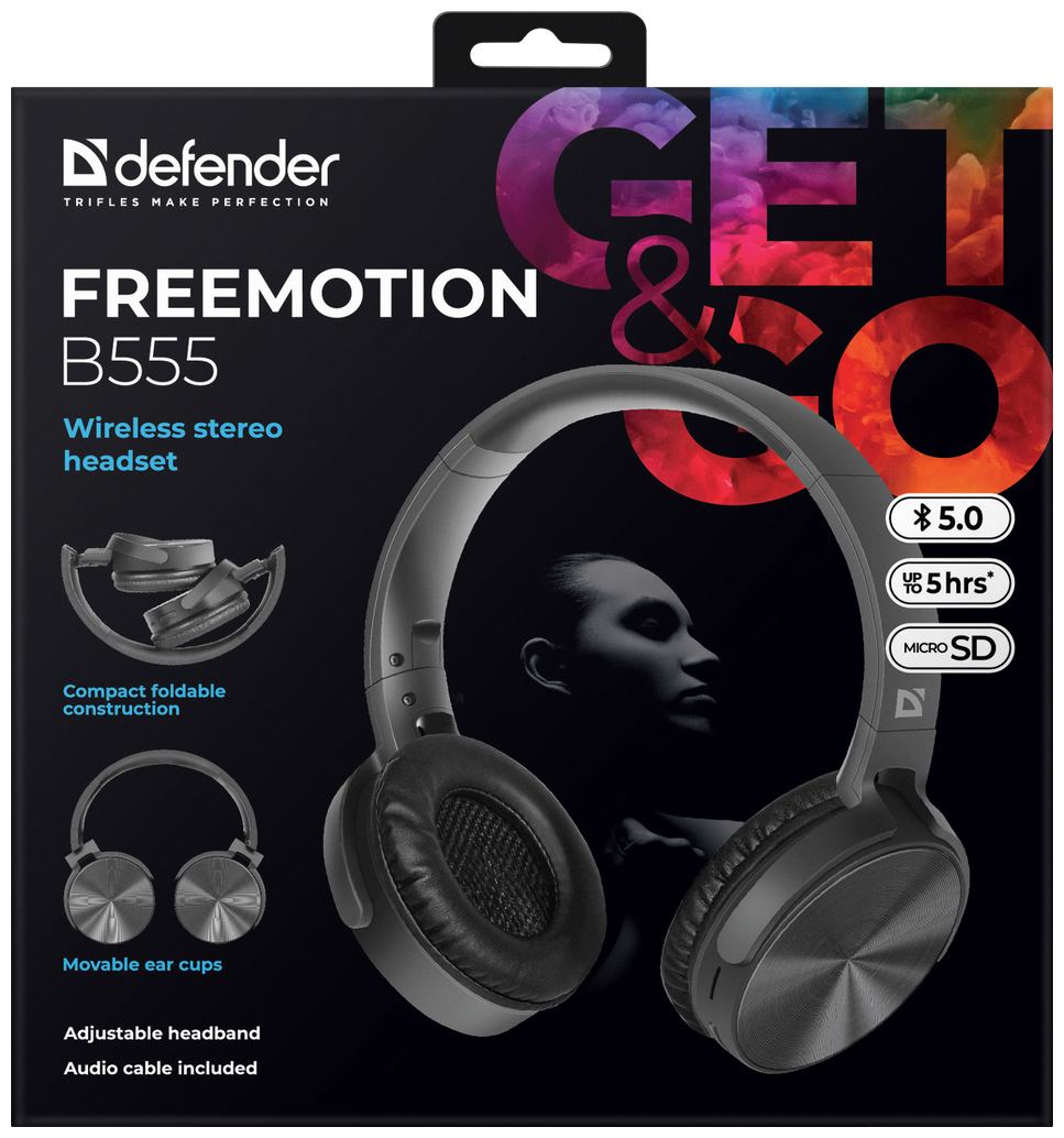 Гарнитура DEFENDER FreeMotion B555 Black заказать