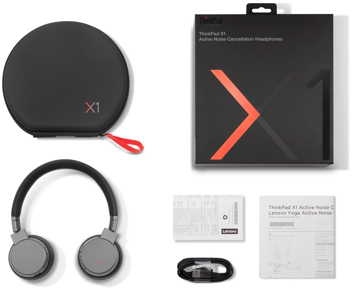 Цена Наушники LENOVO ThinkPad X1 Active Noise Cancellation Headphones (4XD0U47635)