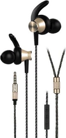 Фото Наушники 2E S8 PISTON MAGNET MIC GOLD (2E-IES8GD)