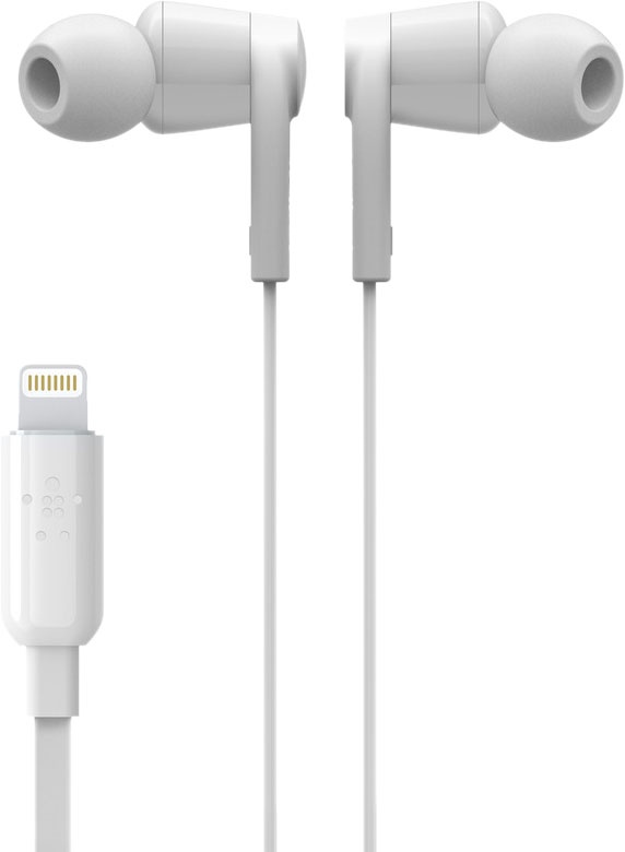 Гарнитура BELKIN ROCKSTAR™ Lightning Connector White (G3H0001BTWHT)