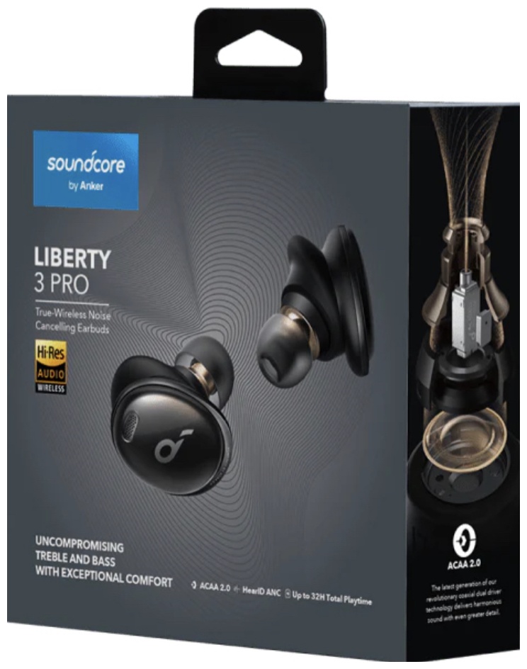 Цена Наушники SOUNDCORE TWS Liberty 4 A3953 BK (SDC-A3953G11-BK)