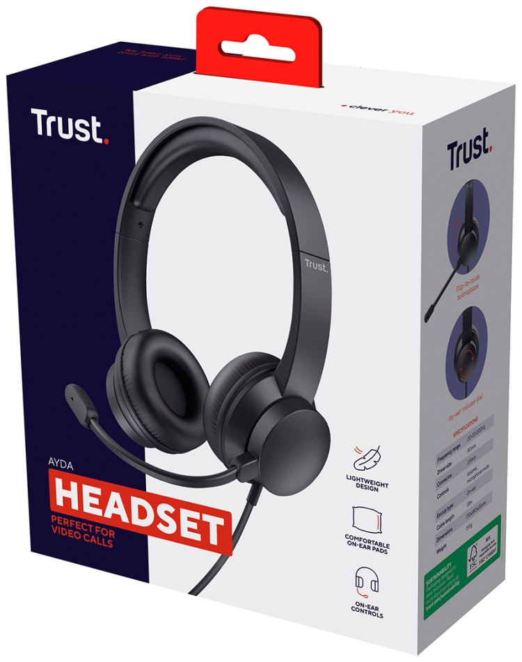 Купить Наушники TRUST Ayda 3.5 Black