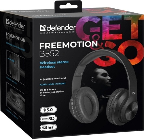 Цена Гарнитура DEFENDER FreeMotion B552 Черный