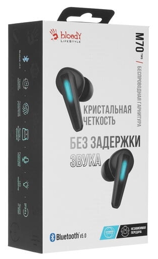 Купить Наушники A4Tech TWS Bloody M70-Blue