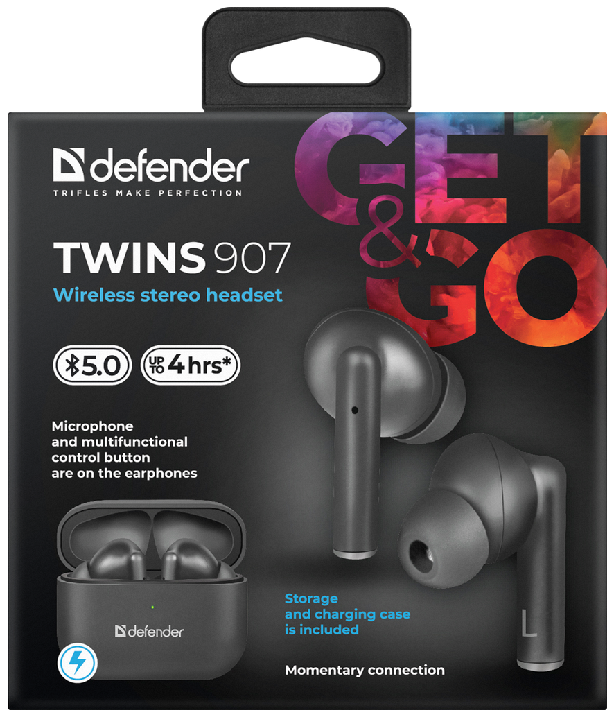 Купить Гарнитура DEFENDER Twins 907 Black