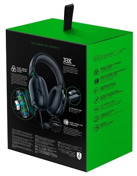 Гарнитура RAZER Blackshark V2 + USB Mic Enhancer (RZ04-03230100-R3M1) Казахстан