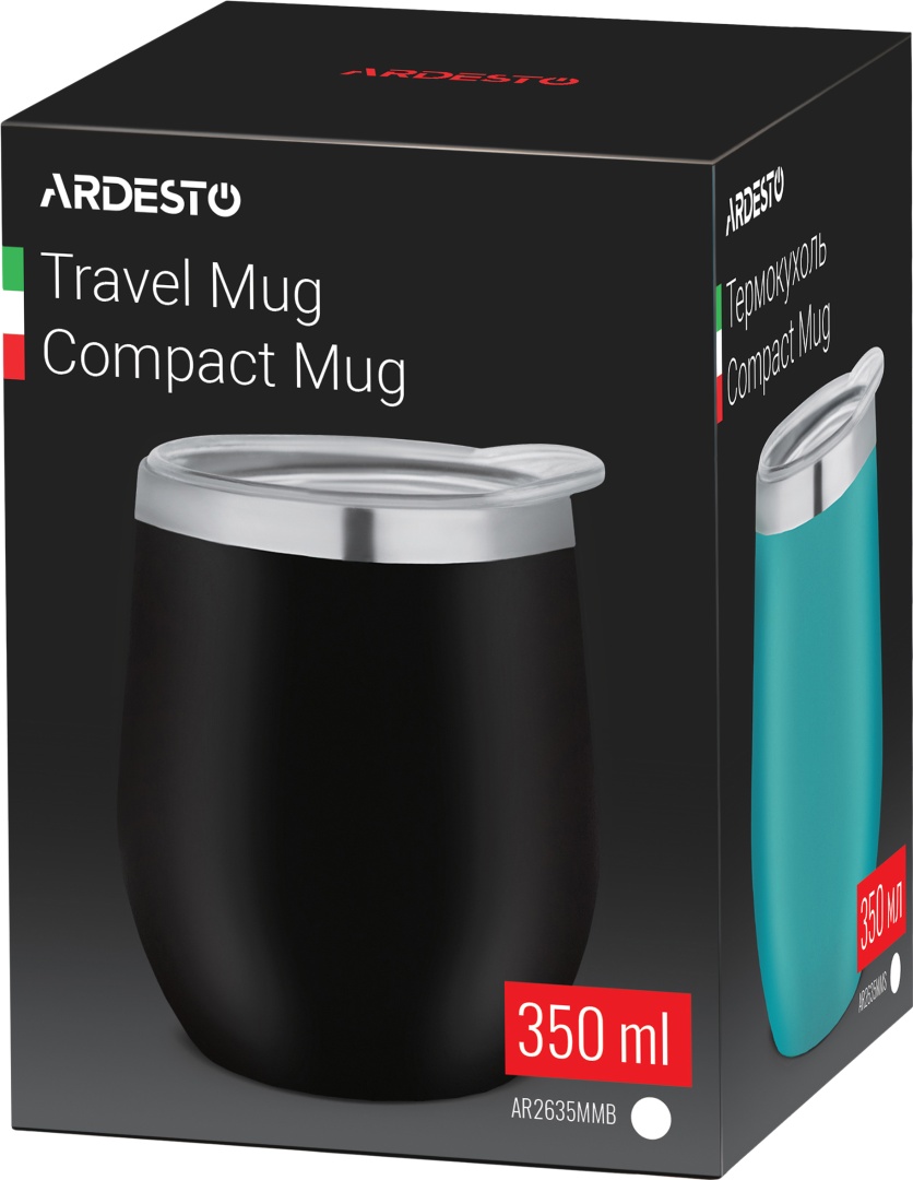 Фото Термочашка ARDESTO Compact Mug 350 мл AR2635MMB