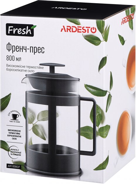 Фотография Френч-пресс ARDESTO Fresh 800 мл AR1008GF