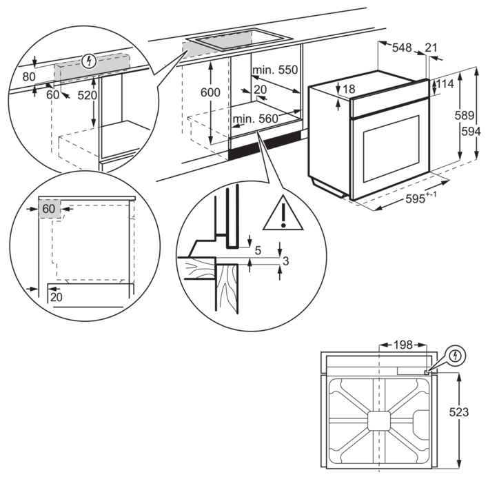 Фото Духовка ELECTROLUX OEF3H70TX