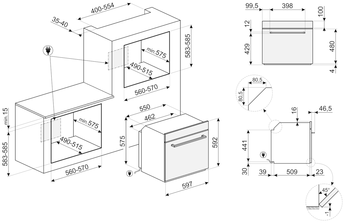 Фото Духовка SMEG SF64M3VX