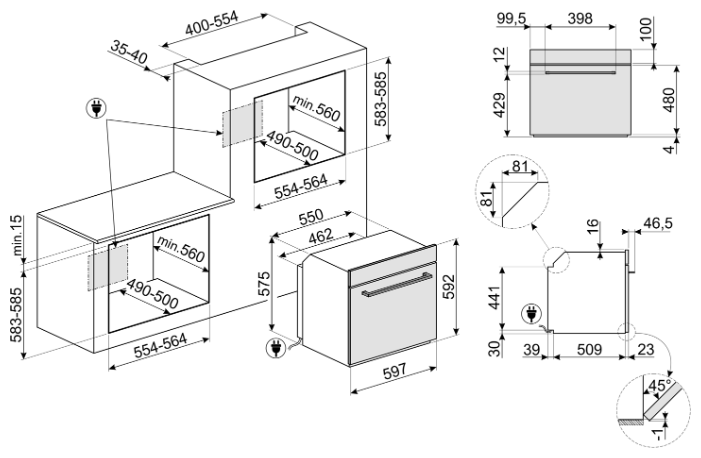 Фото Духовка SMEG SF6301TVX