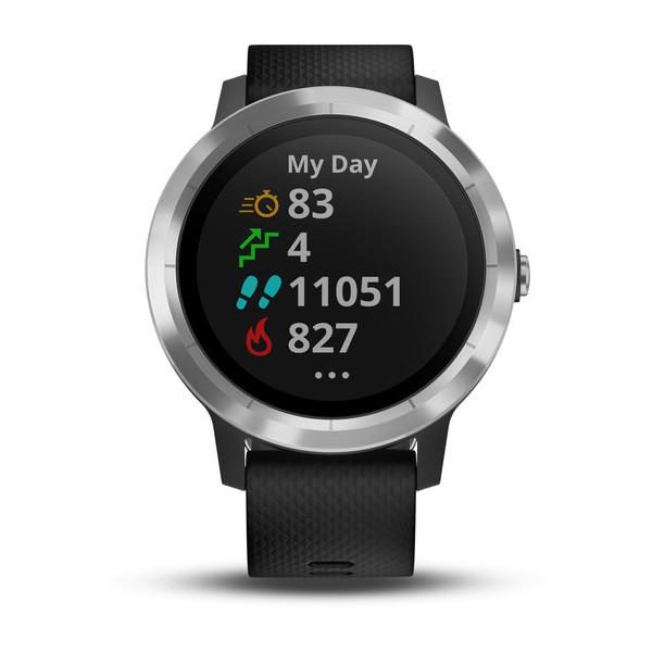 Смарт-часы GARMIN Vivoactive 3 Silver with Black band (010-01769-02)