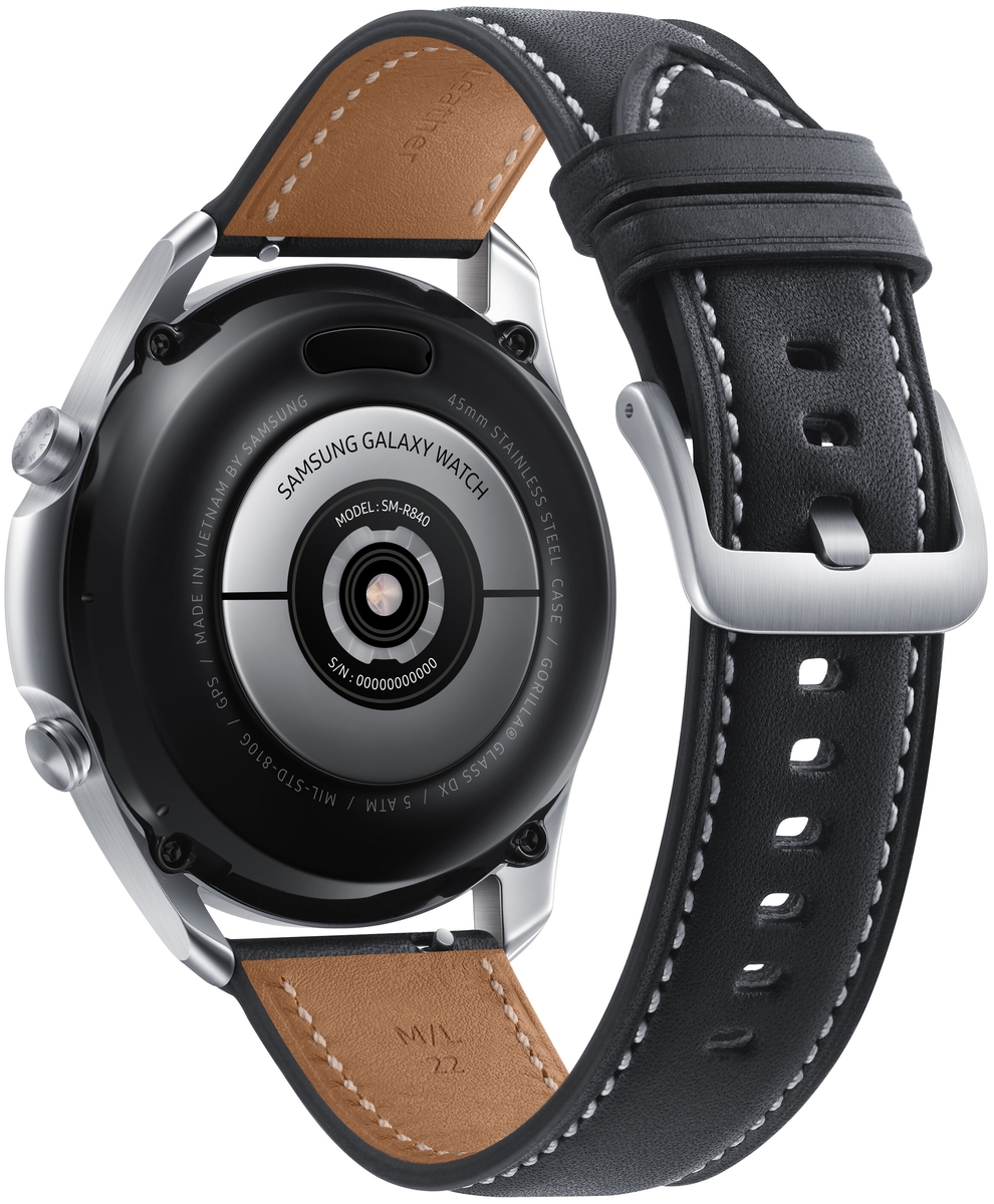 Фото Смарт-часы SAMSUNG Galaxy Watch-3 Stainless 45mm silver SM-R840NZSACIS
