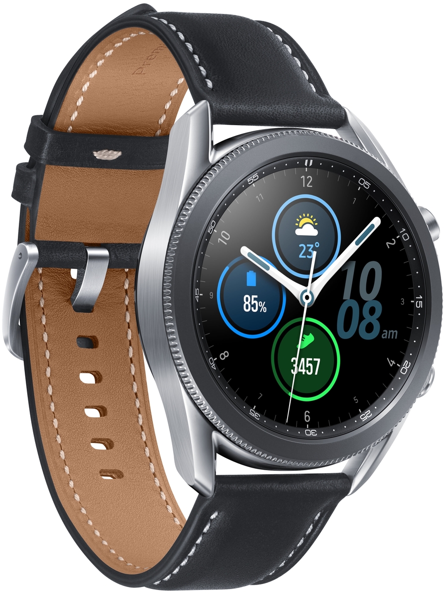 Картинка Смарт-часы SAMSUNG Galaxy Watch-3 Stainless 45mm silver SM-R840NZSACIS