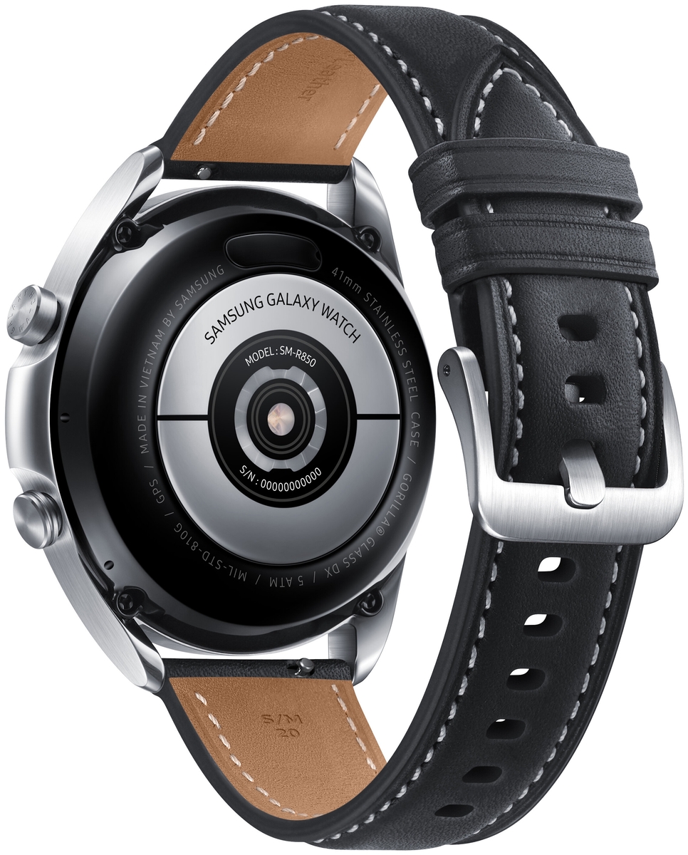 Фото Смарт-часы SAMSUNG Galaxy Watch-3 Stainless 41mm silver SM-R850NZSACIS