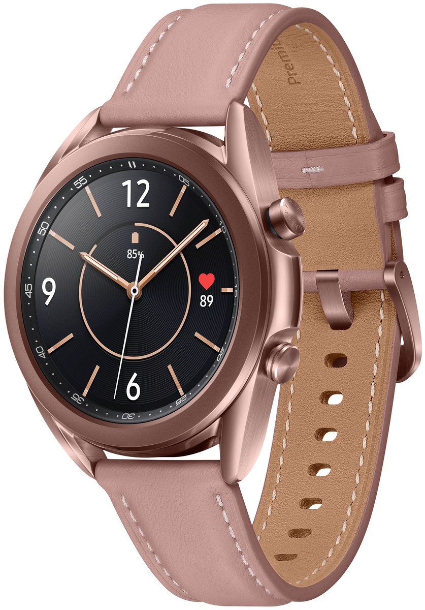 Фотография Смарт-часы SAMSUNG Galaxy Watch-3 Stainless 41mm gold SM-R850NZDACIS