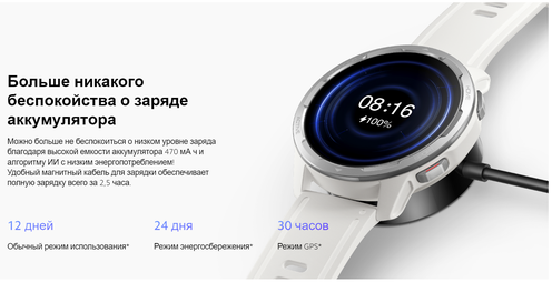 Умные часы XIAOMI Watch S1 Active White Казахстан