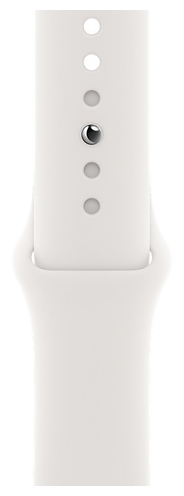 Фотография Смарт-часы APPLE Watch Series 6 GPS, 40mm Silver Aluminium Case with White Sport Band - Regular