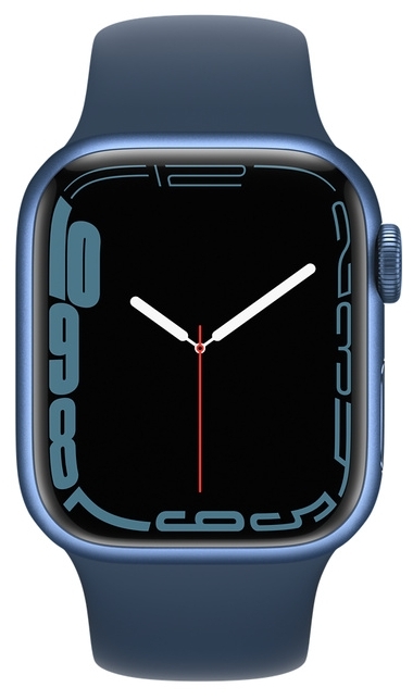 Фото Смарт-часы Apple Watch Series 7 GPS 45mm blue sport band MKN83