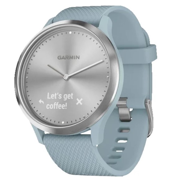 Смарт-часы GARMIN vivomove HR Sport Silver with Seafoam Silicone (010-01850-08)