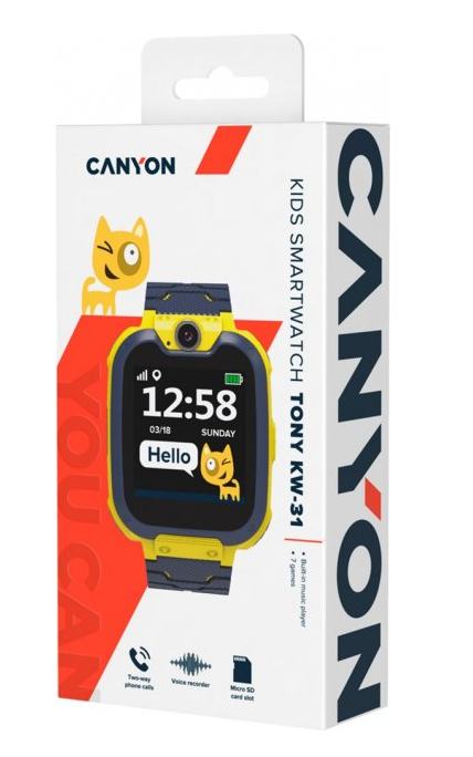 Картинка Смарт-часы CANYON Kids CNE-KW31YB