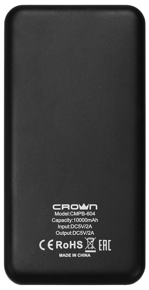 Фотография Power Bank CROWN CMPB-604 black