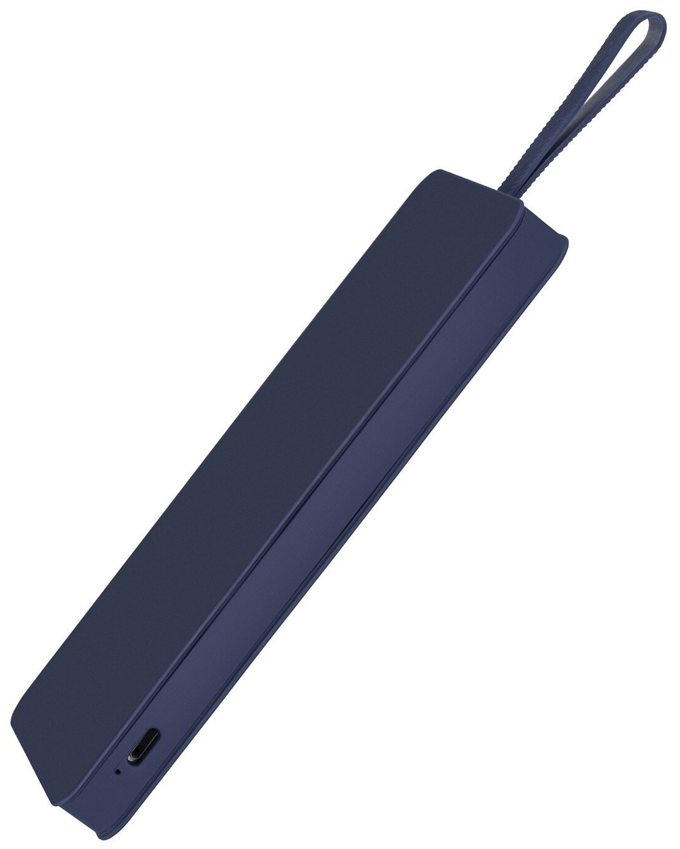 Фото Power Bank INTERSTEP 10000мАч TypeC PD QC 8pin вх петля Blue (IS-AK-PB10HO8PD-BLUB201)