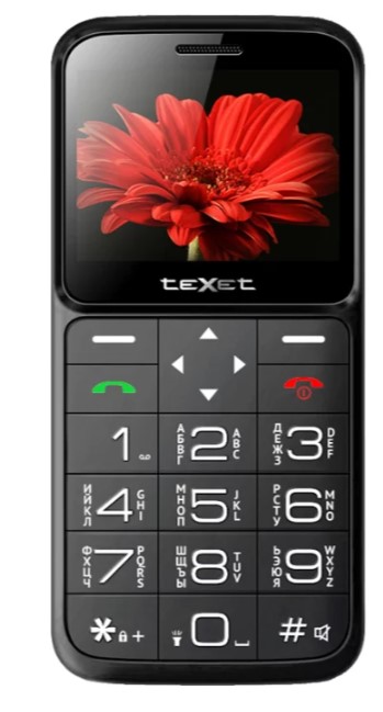 Мобильный телефон TEXET TM-B226 Black-Red