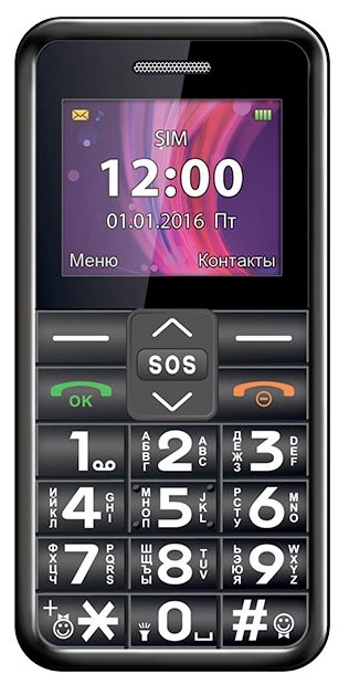Мобильный телефон TEXET TM-101 Black