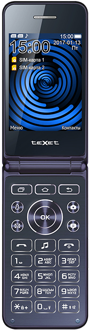 Мобильный телефон TEXET TM-400 Blue