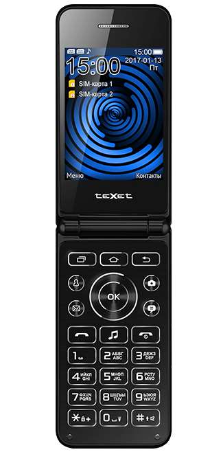 Мобильный телефон TEXET TM-400 Black
