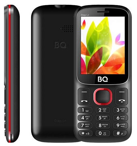 Фото Мобильный телефон BQ-2440 Step L Black+Red