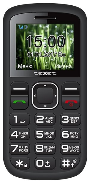 Мобильный телефон TEXET TM-B220 Black-Red