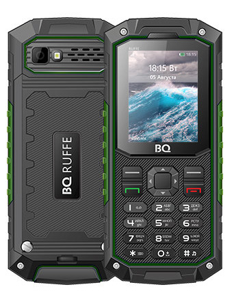 Мобильный телефон BQ BQ-2205 Ruffe Black-Green