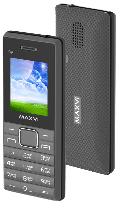 Фото Мобильный телефон MAXVI C9 Grey-Black