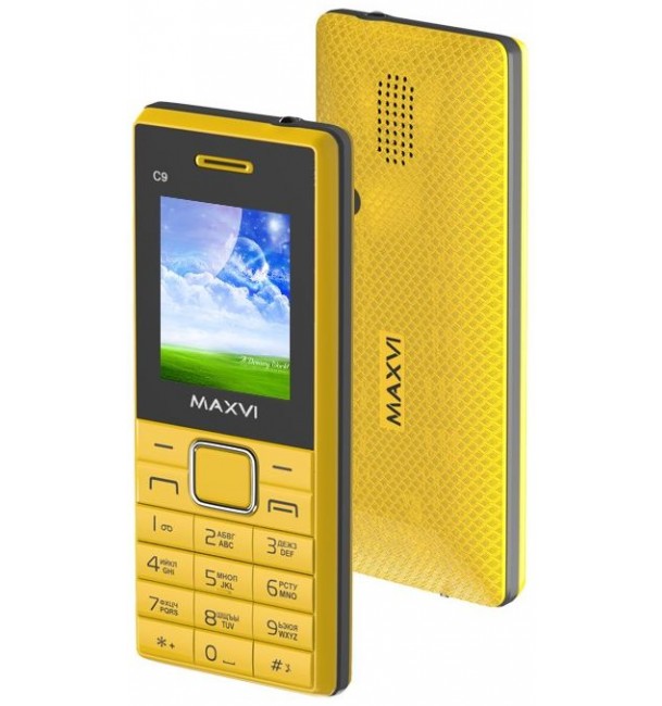 Фото Мобильный телефон MAXVI C9 Yellow