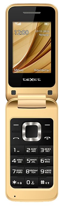 Мобильный телефон TEXET ТМ-304 Gold