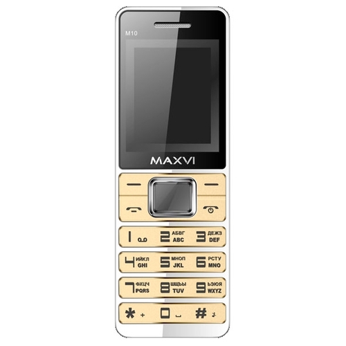 Фото Мобильный телефон MAXVI M10 Silver-Gold