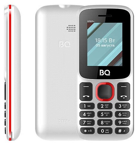 Фото Мобильный телефон BQ-1848 Step+ white+red