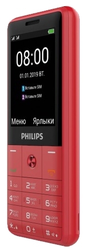 Фотография Мобильный телефон PHILIPS E169 Red