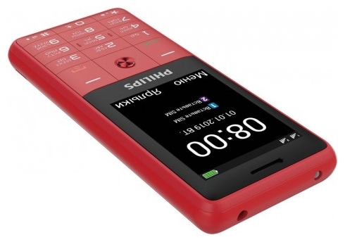 Картинка Мобильный телефон PHILIPS E169 Red