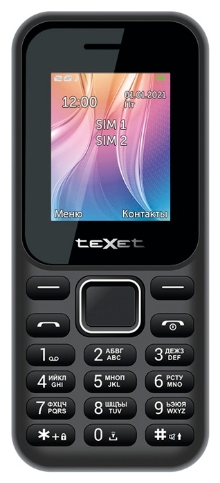 Мобильный телефон TEXET TM-123 Black