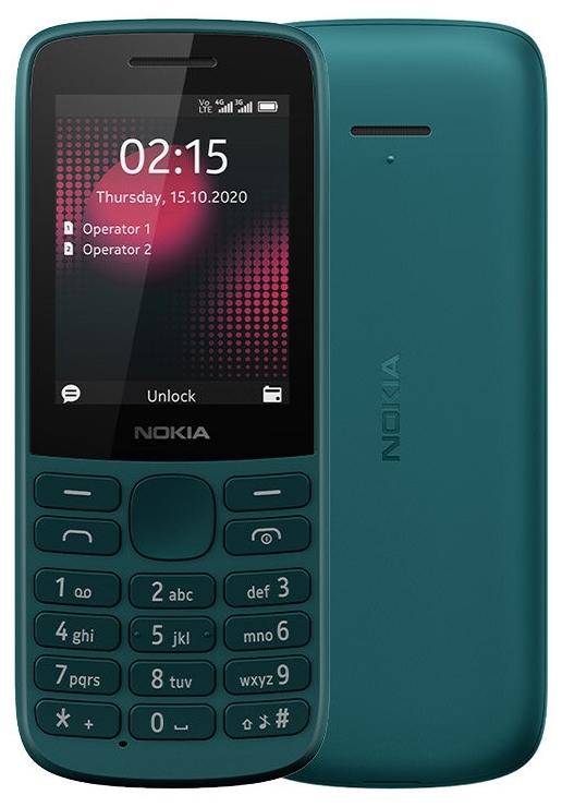 Мобильный телефон NOKIA 215 DS TA-1272 CYAN (16QENE01A01)