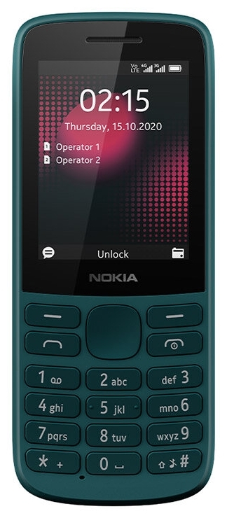 Фото Мобильный телефон NOKIA 215 DS TA-1272 CYAN (16QENE01A01)