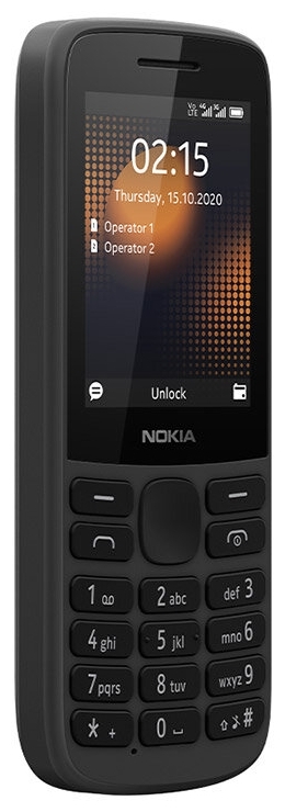 Картинка Мобильный телефон NOKIA 215 DS TA-1272 BLACK (16QENB01A01)
