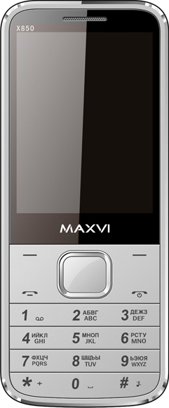 Мобильный телефон MAXVI X850 Silver