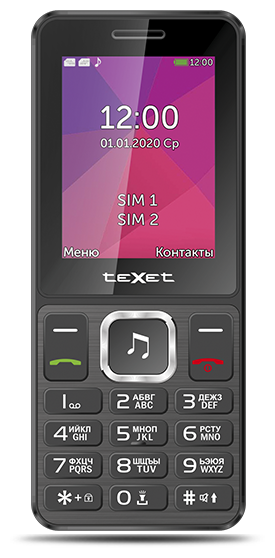 Мобильный телефон TEXET TM-301 Black