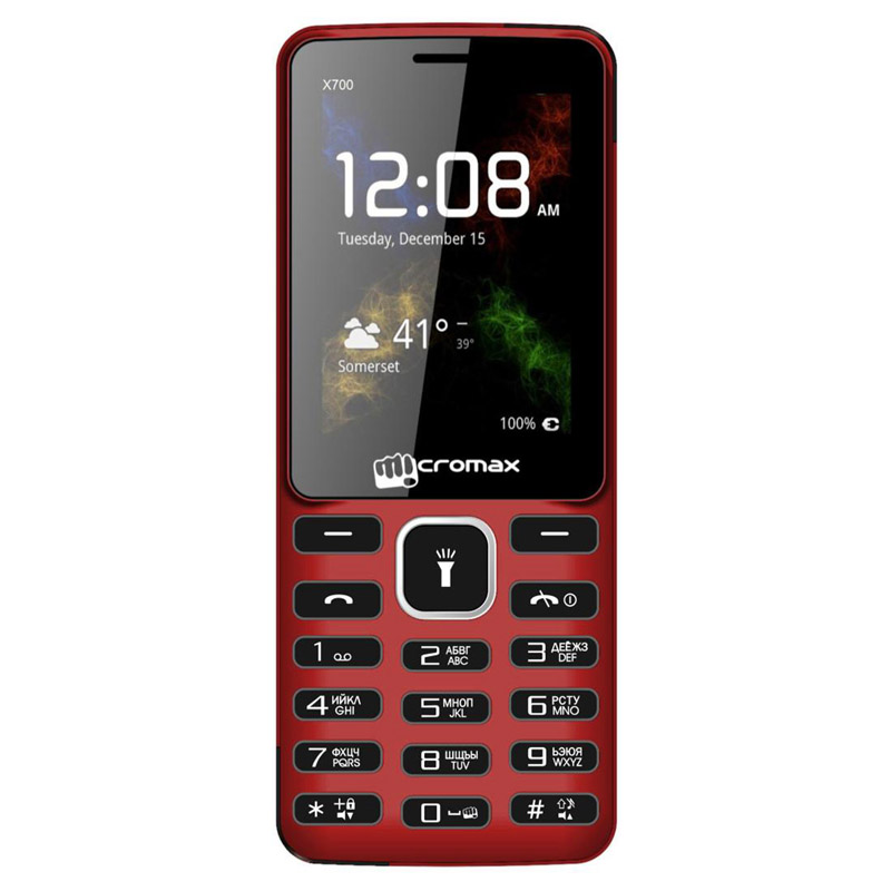 Фото Мобильный телефон MICROMAX X700 red