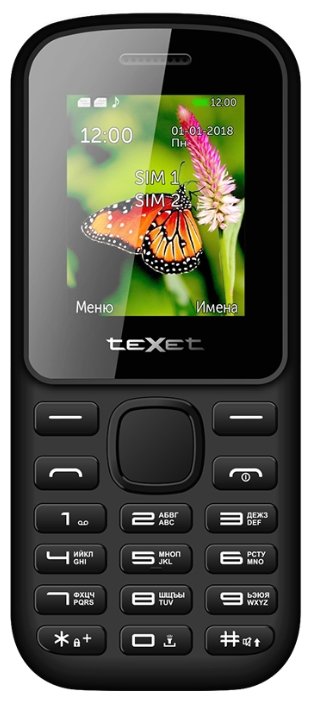 Мобильный телефон TEXET TM-130 Black